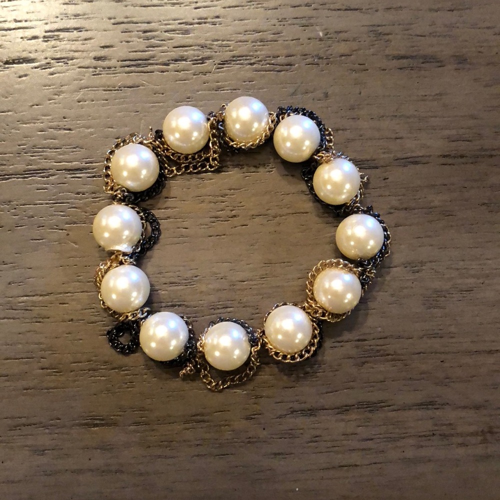 Netted Pearl Mermaid Bracelet